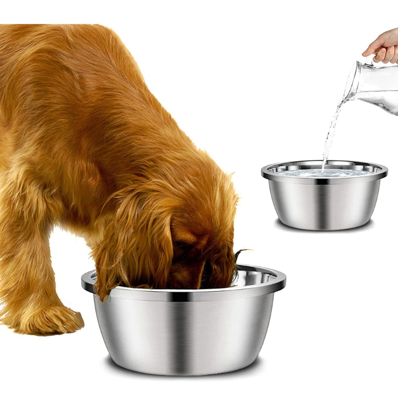 Royal Canin Food Medium - Edelstahl-Hundenäpfe 20cm 24cm 28cm 30cm Runde